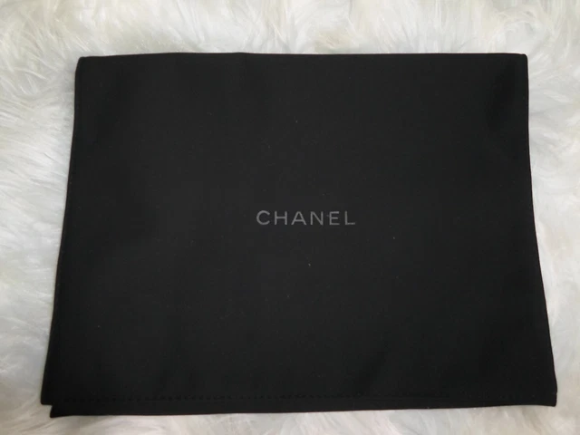 Original Chanel Staubbeutel/ Dustbag schwarz/ Veloursleder/ gefüttert f. Taschen