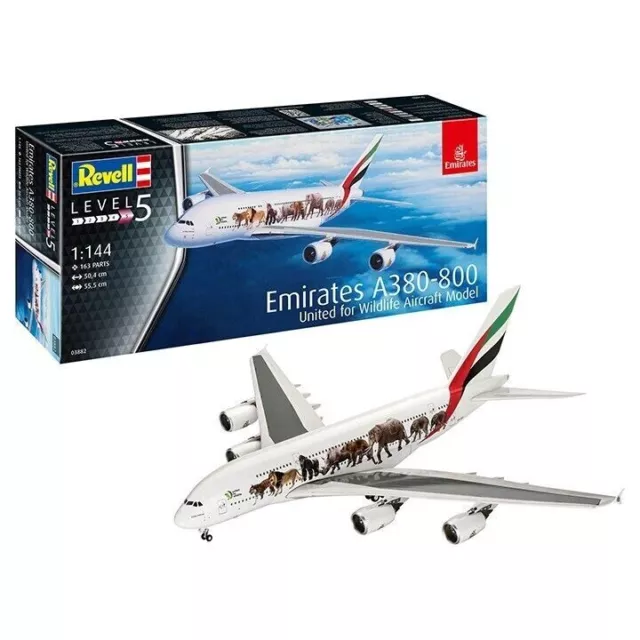 Revell 03882 Airbus A380-800 Emirates "Wild Life" Maßstab: 1:144