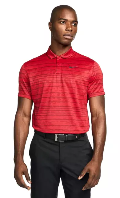 Nike Men's Dri-Fit Tiger Woods ADV Golf Polo Shirt Red/Black DH0789-687 Size XL