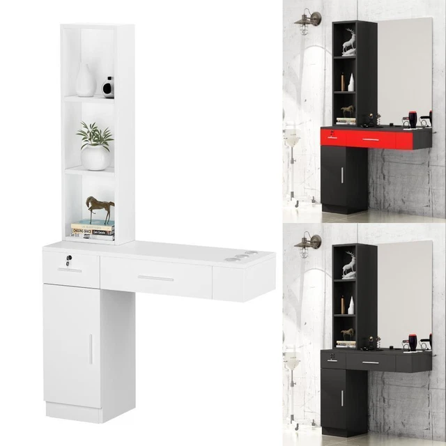 Wall Mount Beauty Salon Cabinet Spa Equipment Hair Styling Station Single Drawer Wall Mount Beauty Salon Cabinet Spa Equipment Hair Styling Station Single Drawer