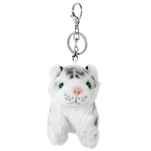 Porte-clés Ours En Peluche - Lot De 2 Ours Et 2 Charms, Rose Et Blanc, Cadeau Mignon Pour Filles
