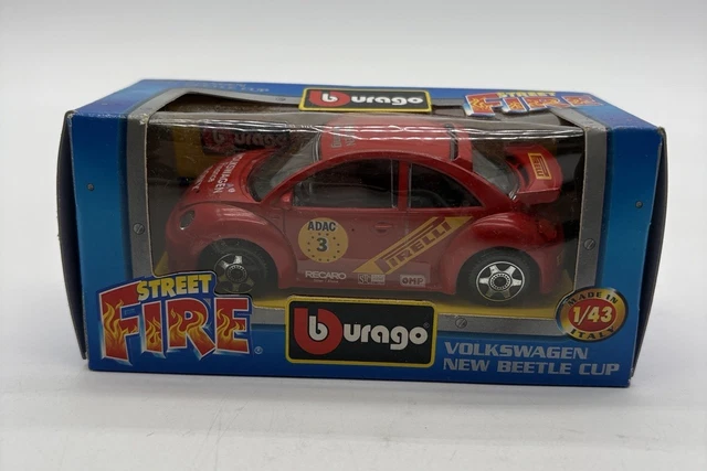 Bburago Volkswagen New Beetle 1/43, édition Promotionnelle Kiss Cool, Très Rare