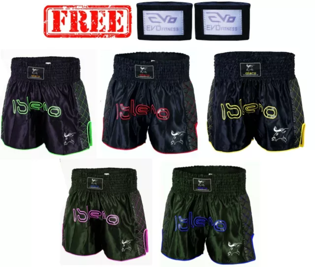 Pantaloncini da combattimento EVO Muay Thai MMA Kick Boxing Grappling Arti Marziali Attrezzatura UFC Uomo H