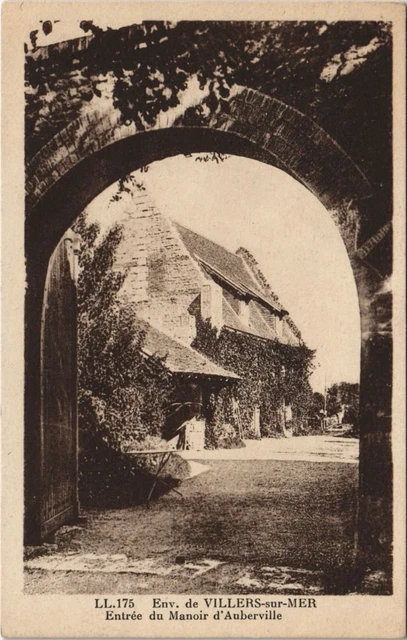 CPA VILLERS-sur-MER Environs - Entree du Manoir d'Auberville (1229154)