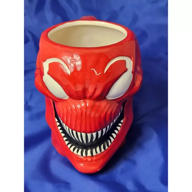 MARVEL COMICS RED Venom CARNAGE Mug 5 Inch Figural Face Coffee Cup Tea ...