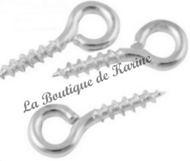 Lot De 5 Charms Perles Anneaux Bélières En Métal Argenté - Pour Création De Bijoux DIY