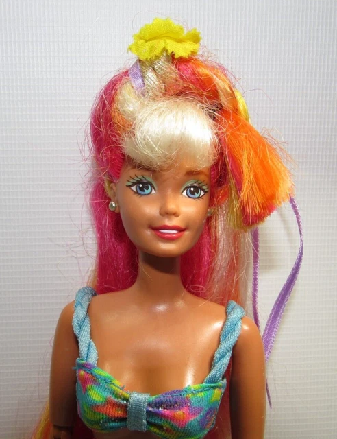 Barbie Hula Hair In Teresa's Blue Top and Skirt Articulated Elbow and Knees Barbie Hula Hair In Teresa's Blue Top and Skirt Articulated Elbow and Knees