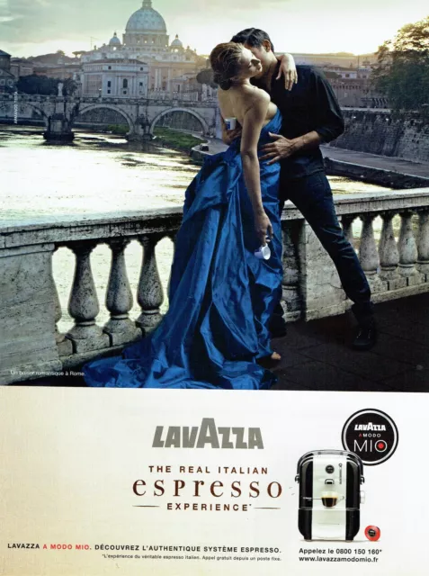 publicité Advertising 0722  2008  Lavazza  café espresso  Real Italian  ROME