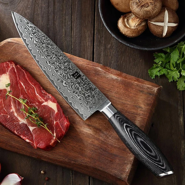 Xinzuo 8'' Chef Knife Gyuto Knife Japanese Style Vg10 Damascus Kitchen Knives St