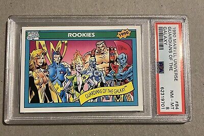 1990 Impel Marvel Universe Rookies Guardians Of The Galaxy #84 PSA 8 NM-MT