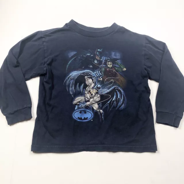 Vintage 90s Batman Shirt Kids Medium Robin Long sleeve
