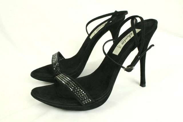 Claudio Milano Femmes Daim Cristal Chaussures Taille 41 (US 10.5) Italie