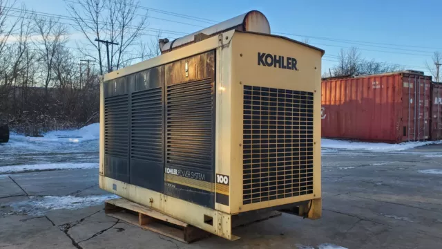 100 KW Natural Gas Generator Kohler 100RZ Yr 2000 Low Hours 480V Tested Serviced