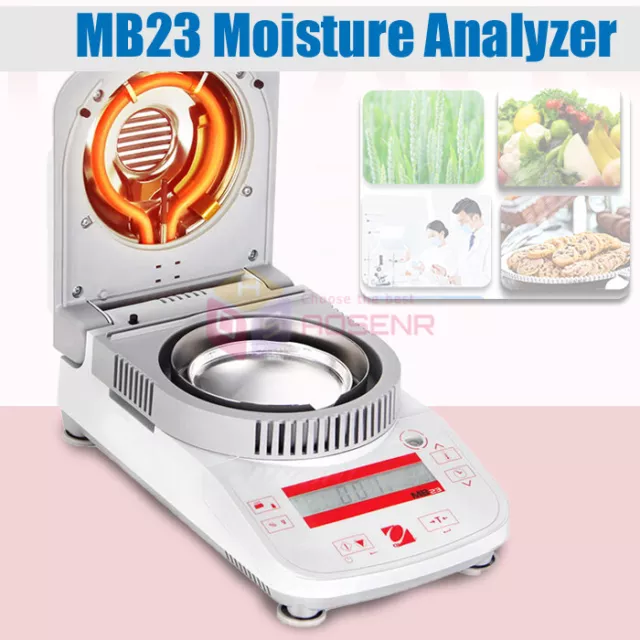 110g MB23 Lab Digital Moisture Analyzer Ohaus IR Heating Grain Food Tester Meter