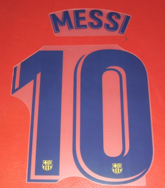 Flocage Officiel FC Barcelone 2019/2020 - Messi - Maillot Extérieur Junior - Bleu