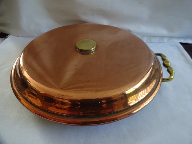 Antiker Kupferfuß/Bettwärmer, Wärmpfanne, Warmwasserflasche 6x27cm