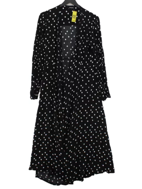 Debenhams Women's Midi Dress UK 10 Black 100% Other Wrap Dress