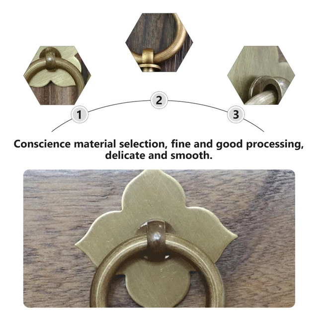2 Pcs Metal Kitchen Knob Handle Metal Joycon Decorate 8