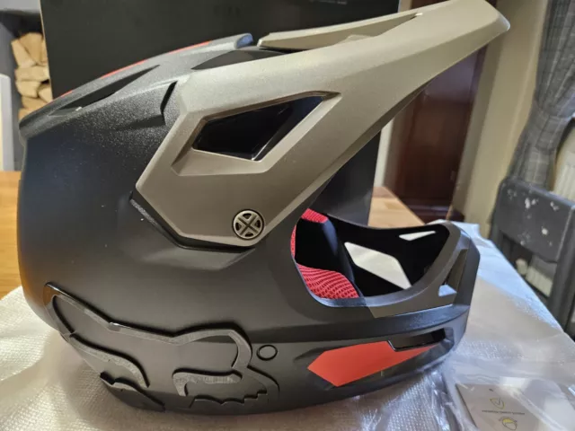 Fox Rampage Helmet  Full Face Mountain Bike Helmet Downhill BMX Size Large