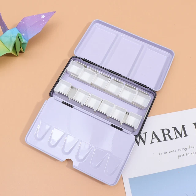EMPTY WATERCOLOR TINS Paint Case Palette Watercolour Tray Palettes Pan