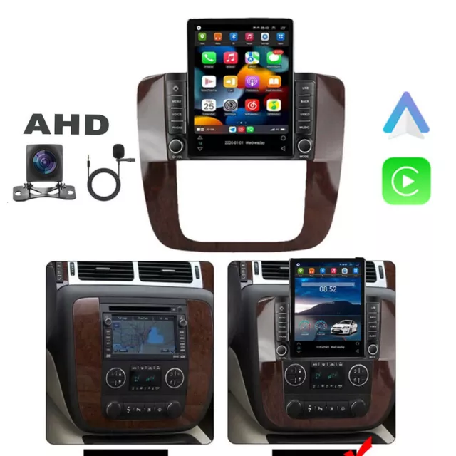 9.7" Android Carplay Car Stereo Radio Gps For Gmc Yukon Chevrolet Tahoe Suburban