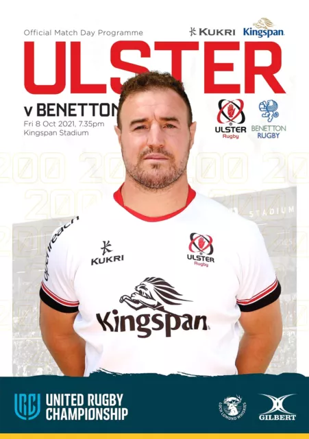 ULSTER RUGBY Northern Ireland v BENETTON Italy 8 October 2021 URC 48 pages