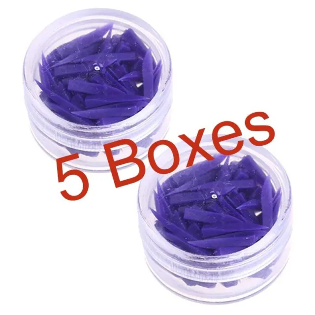 5 Boxes Large Dental Teeth Interproximal Plastic Wedge Diastema Wedges Purple