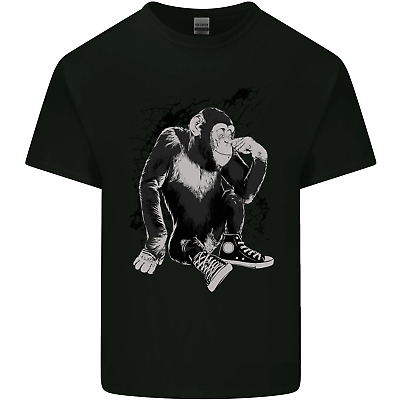 Chilled Out Chimp Chimpanzee Monkey Mens Cotton T-Shirt Tee Top
