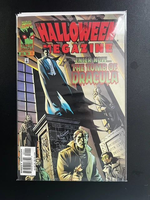 MARVEL COMICS - Grab von Dracula Halloween Megazine #1 1996 - faltiges ...