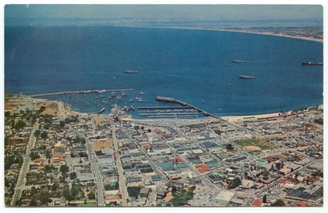 Monterey CA Vintage Aerial view Postcard ~ California ~