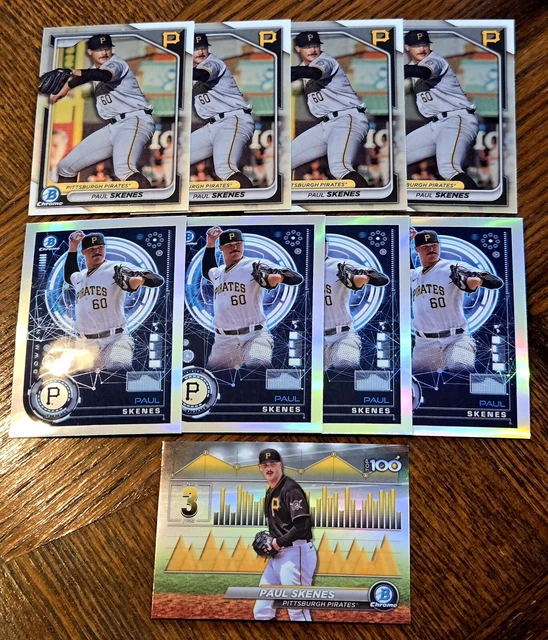 2024 BOWMAN CHROME PAUL SKENES 9Card Lot 🔥🔥🔥 54.99 PicClick