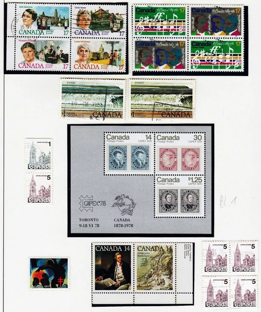 Canada°/** approx. 1975-80 on 18 album sheets!! many extras + Zsdr.  - Rare -