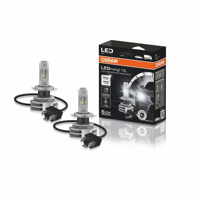 2X H4 LED OSRAM LEDriving HL GEN2 (Next Generation) 6000K Glühbirnen ...