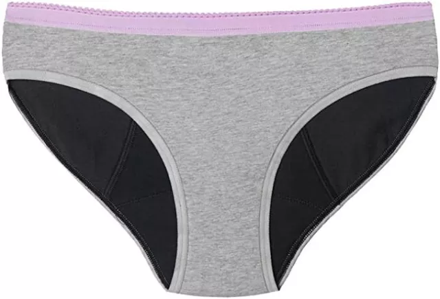 THINX (BTWN) New Moon Gray Period PANTIES Super Bikini Sz 9-10