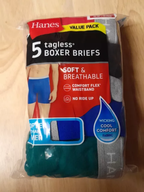 Hanes Men’s Color Briefs Assorted Colors Tagless (Comfort Flex Waistband)  6-Pack 