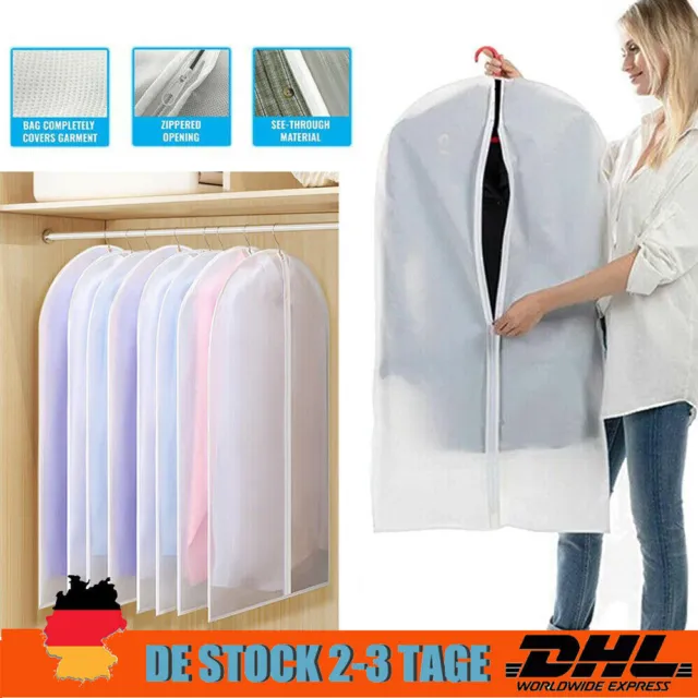 12stk Kleidersäcke Kleidersack Kleiderhülle Kleiderschutz Schutzhülle 100 x 60cm