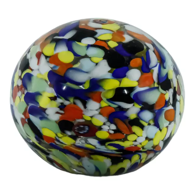 Murano Pisapapeles de Cristal Art Multicolor Hecho a Mano Millefiori Venecia