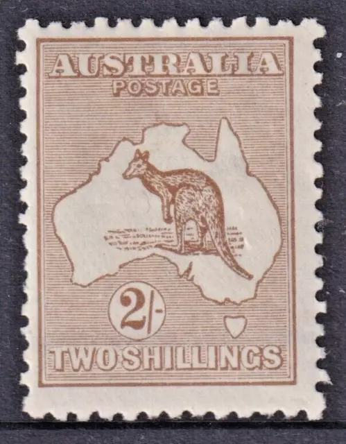 ROOS - 2/- Pale Brown (3rd Watermark) *MINT HINGED* ACSC 37B (CV $600)