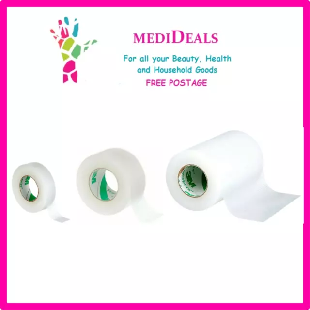 3M Transpore Medical Surgical Tape 1.25cm 2.5cm 5cm