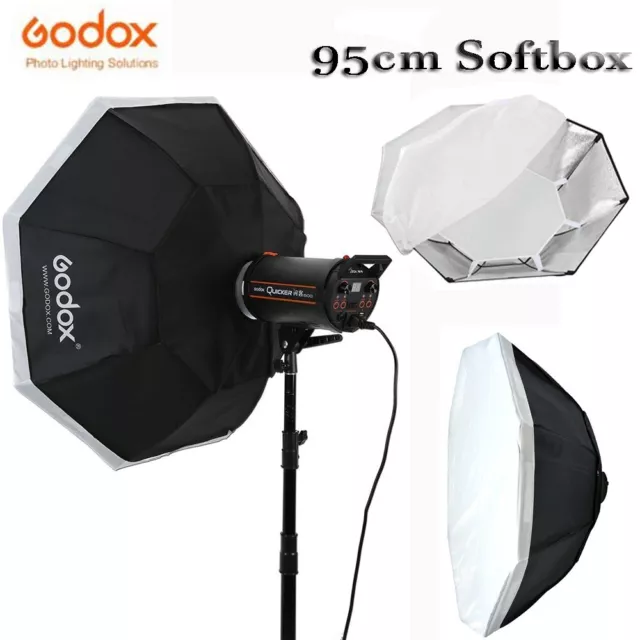 Godox 95cm Octagon Bowens Mount Softbox For Studio Strobe Flash Light Speedlite