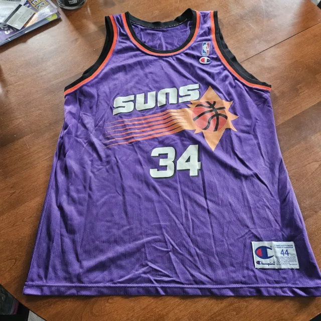 Vintage Charles Barkley Phoenix Suns Champion Jersey 90s NBA Basketball –  For All To Envy