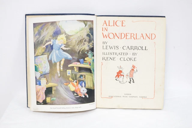 1940'S HB ALICE In Wonderland By Lewis Carroll Inscribed Vintage 1944