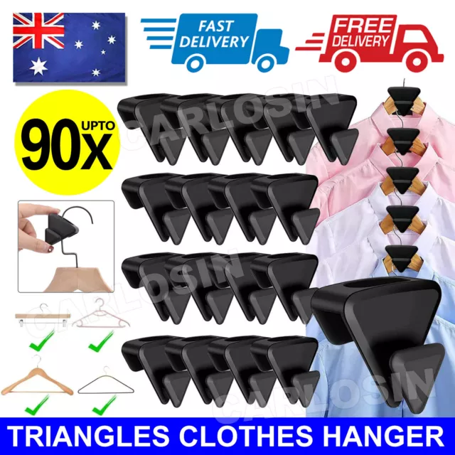 HANGER CONNECTOR HOOKS Space Saving Hangers Hooks Triangles Hanger Hooks  $10.90 - PicClick AU