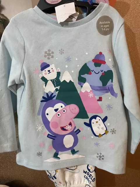 BNWT Peppa Pig Pyjamas outfit age 18-24 months George Unisex Boys Girls