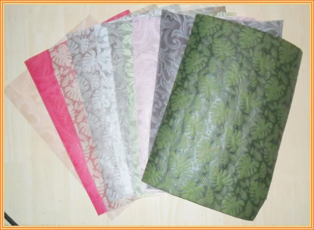 Decorvlies Relieffvlies Vlies Veredelung mit verschiedenen 10 Farben ca. A4