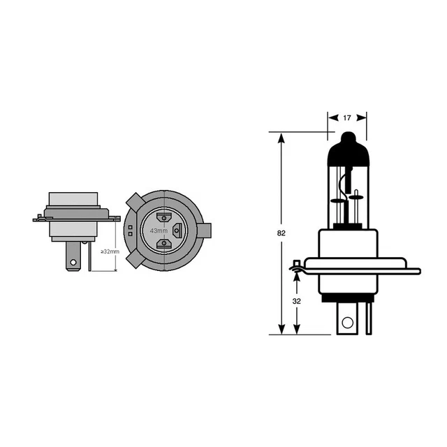 Riatec Lampada Hs1 12v 35/35W Alogena px43T