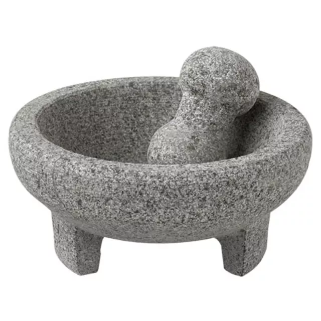 Vasconia 4-cup Granite Mortar and Pestle, Molcajete