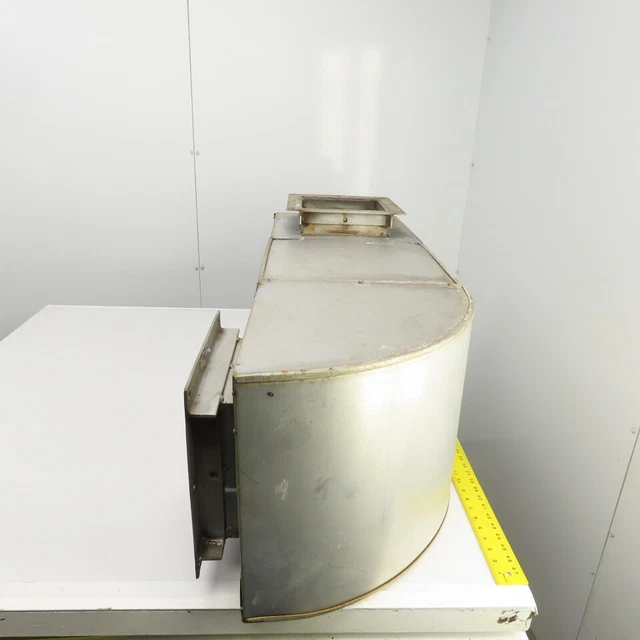 Insulated Double Wall Rectangular HVAC Offset 90° Elbow 45" OAL 12" x 12" Flang