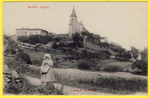 cpa Lorraine 54 - Environs de Gerbéviller MOYEN (Meurthe et Moselle) L' EGLISE