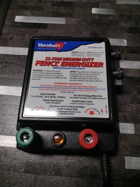 Havahart Energizer, SS-750X Medium Duty  Woodstream Corp Fence Charger 305-172B